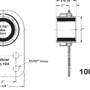 Metcar No. 104 Bearing Bracket