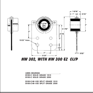 NW 302 Bearing Bracket