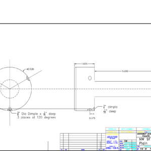 NW-9F — Gudgeon, 1-1/4" Stem x 5" Length (Feed Section)